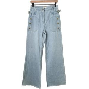 Ulla Johnson Light Wash Wide Leg Jeans